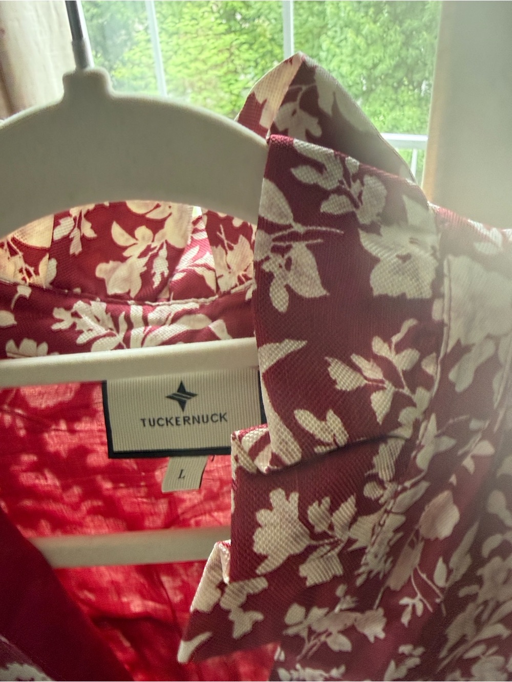 Tuckernuck Crimson Floral Tunic - Picture 2 of 3